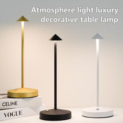 Einfache LED Touch Metall Schreibtisch Lampe Cordless Tisch Lampe Wiederaufladbare 3 Farben Lesen Lampe für Restaurant Hotel Bar Schlafzimmer DeskLam