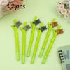 12pc Little Bear Climbing Tree Gel Pen 0.5mm Gel Ink Pen Black Pen Student Kawaii Office Supplies Neutral Pen Stationery