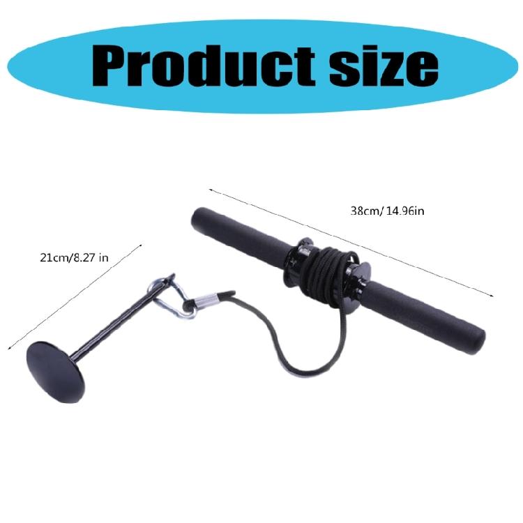 Wrist Forearm Trainer Arm Muscle Strength Trainer Exerciser Roller with Hand Grip Fitness Equipment Home Weight Fighting