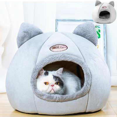 Simpatico nido per cani e gatti, letto caldo e morbido per dormire, casa per gatti lavabile e traspirante