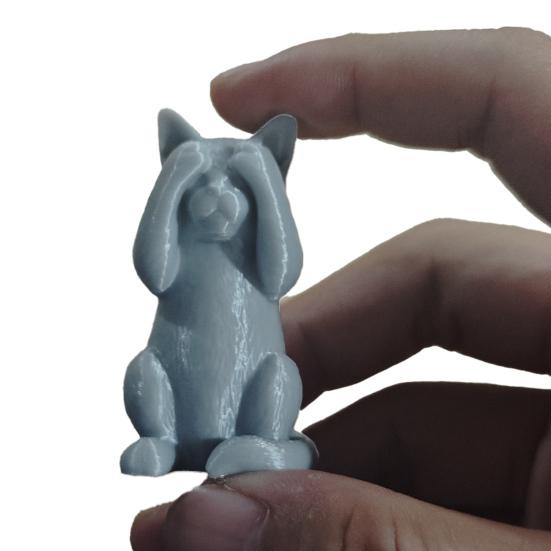 3D-gedruckte Katzenfigur Kätzchen Hören Sprechen Sehen Kein Böses Statue Miniatur Katzenornament Geschenk für Katzenliebhaber zur Schreibtisch-, Regal-, Schrankdekoration