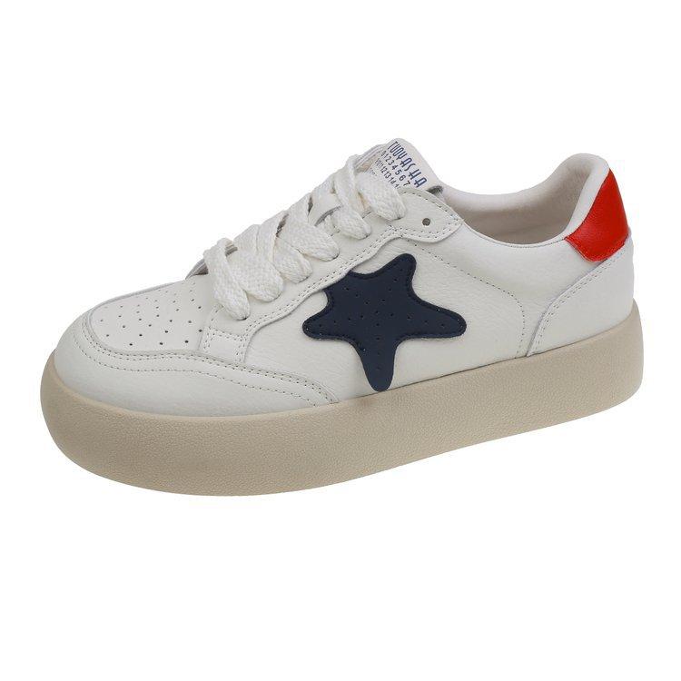 

Ziyan Xiaobai женские туфли корейская версия с юбкой звезды универсальные повседневные спортивные туфли на толстой подошве цветные нескользящие на плоской подошве 40 синий