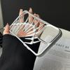 3D Fishbone Hollow Dissipate Heat Phone Case For iPhone 16 15 14 13 12 11 Pro Max Shockproof Frosted Soft Silicone Cover