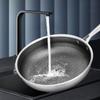 Stainless Steel Pan With Cellular Coating - Scratch-resistant And Wear-resistant Easy To Clean