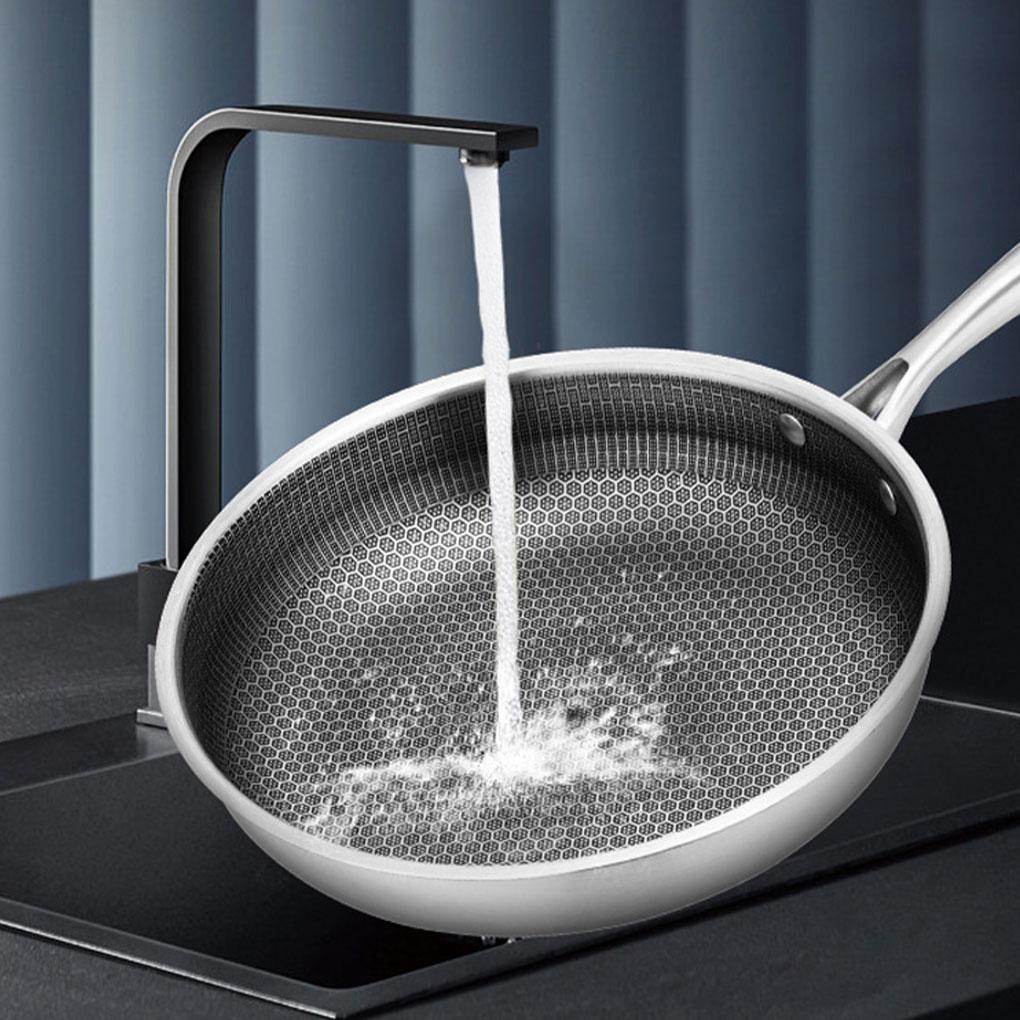 Stainless Steel Pan With Cellular Coating - Scratch-resistant And Wear-resistant Easy To Clean