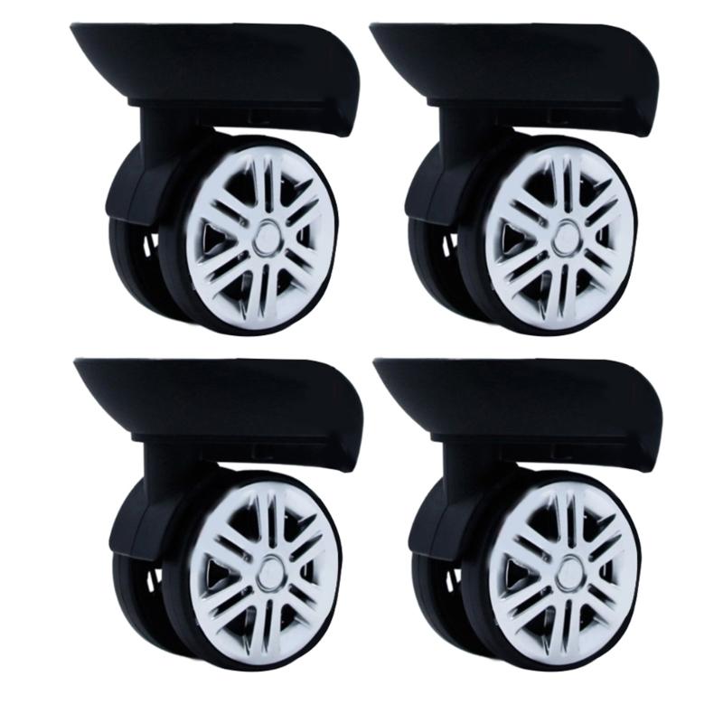 Trolley Casters Mute 360 Degree Swivel Suitcase Rubber Wheels 60x12mm 4pcs/Set