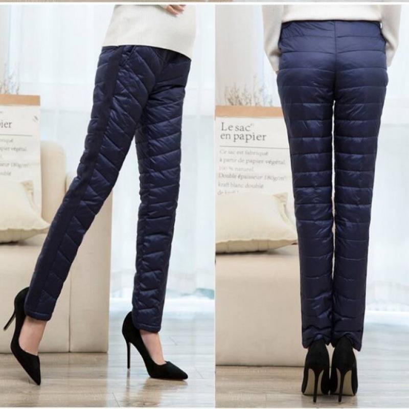 

Теплые зимние пуховые брюки для беременных: Плотный, Приталенный, Защищающий от холода 4XL (170-200 jin)