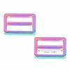 10pcs Glossy Finish Metal Slide Buckle Wear Resistant Adjustable Buckle  DIY Project