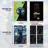 4 Pcs/Set A5 Noctilucent Diy Scratch Painting Cute Pet Animal Rabbit Panda Night Light Manual Scraping Painting Artistic Works