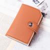 Lychee Pattern Wallet Leather Men's and Women's RFID Wallet Elastic Aluminum Frame Card Bag Carbon Fiber Card Cover OEM