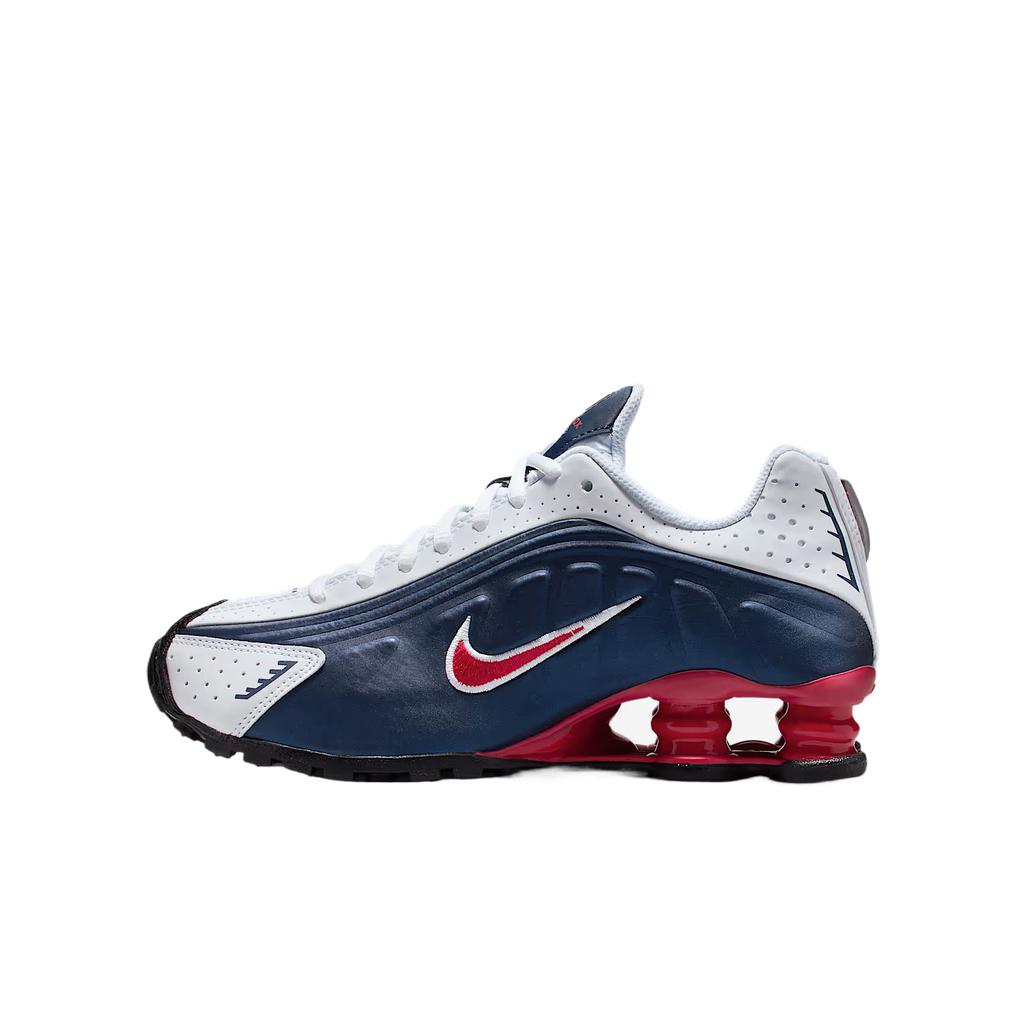 Nike Shox R4 GS USA Kids Sneakers Blue Midnight-Navy White CW2626-400