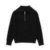 NSSF Women's Striped Wool Half-Zip Pullover - 2024 Autumn/Winter Fashion with Lapel.