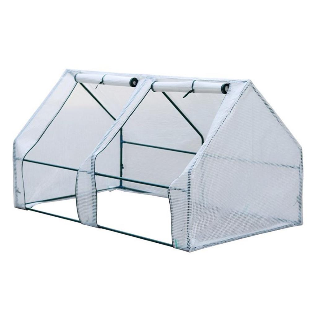180x90x90 Cm Mini Greenhouse Cover With Roll-Up Shutters Door Plant Growth Tent Walk-in Greenhouses For Outdoors Without Bracket