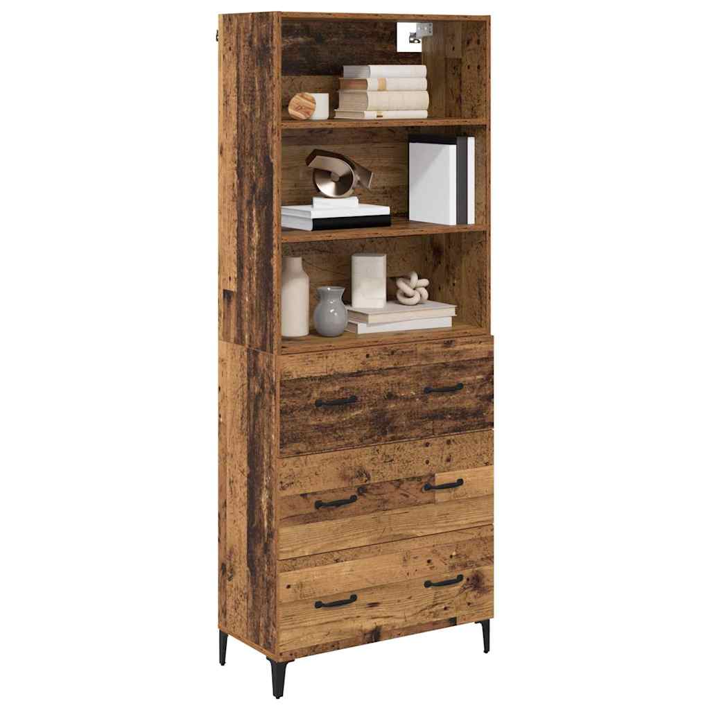 Highboard Reclaimed Wood 69.5 x 34 x 180 cm Particleboard
