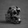 Skull Ring Men and Women Personality Retro Devil Ring Punk Ghost Head Ring or Men Women's Party Decoration Gift