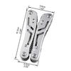 Pliers Knife Can Opener Household Folding Pliers Screwdriver 11 in 1 with 10 Bits for Emergency HFS(R) Multi-function Multi-tool