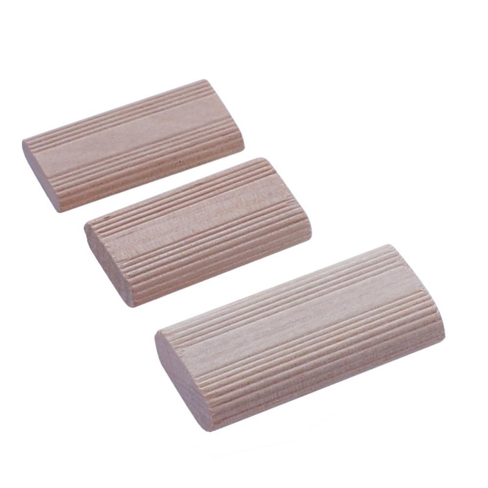 50/100Pcs Beech Wood Furniture Splicing Connectors Wooden Dowel Connectors  for Woodwork
