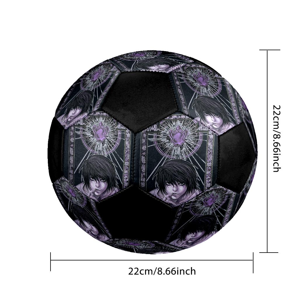 Pallone da Calcio Colorato Cucito a Macchina PVC Misura 5 Pronto per Allenamento di Squadra e Competizione Resistente Alto Rimbalzo Raffreddamento Regalo Sportivo
