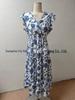 Yahua Women's Bohemian V-Neck Floral Dress - Elegant Summer Waist-Cinching Commuter Style 2026