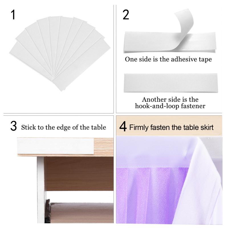 Stretch Yarn Cross-striped Table  Skirt Rectangular Table Round Table Skirt Wedding Party Decoration