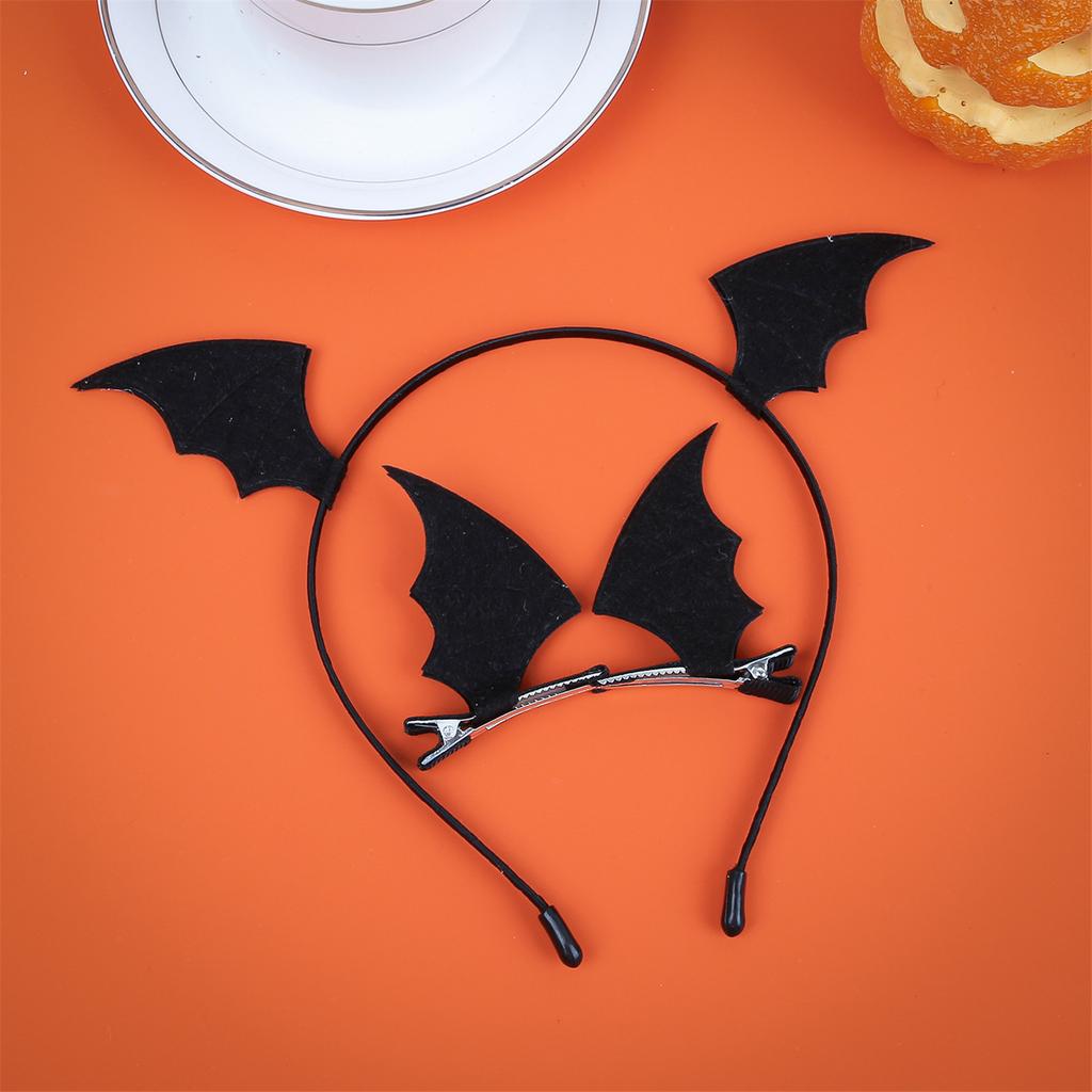Eye Catching Devil Antlers Hair Accessory 3pcs Headband and Hair Clip Comfortable Hairpin Easy To Wear for Halloween