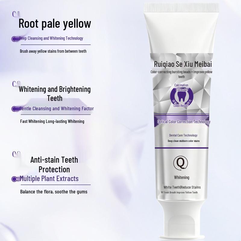 Rui Qiao Se Xiu Whitening Mint Toothpaste: Deep Clean, Freshen Breath, Remove Yellowing