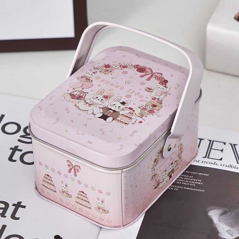 Tinplate Candy Box Kids Gifts Small Tin Box Cookie Boxes Portable Gift Case For Birthday Wedding Party Decoration
