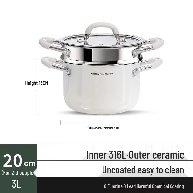Zhishi 316 Stainless Steel Multi-Cooker Steamer