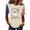 Womens Spring Tops Summer Shirts for Women Womens Summer Shirts Dressy Tops for Women Casual Printed Short Sleeve Tee