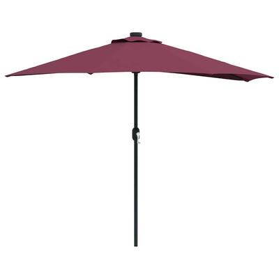 Garden Sun Umbrella Burgundy Red 294 X 150 X 224 Cm