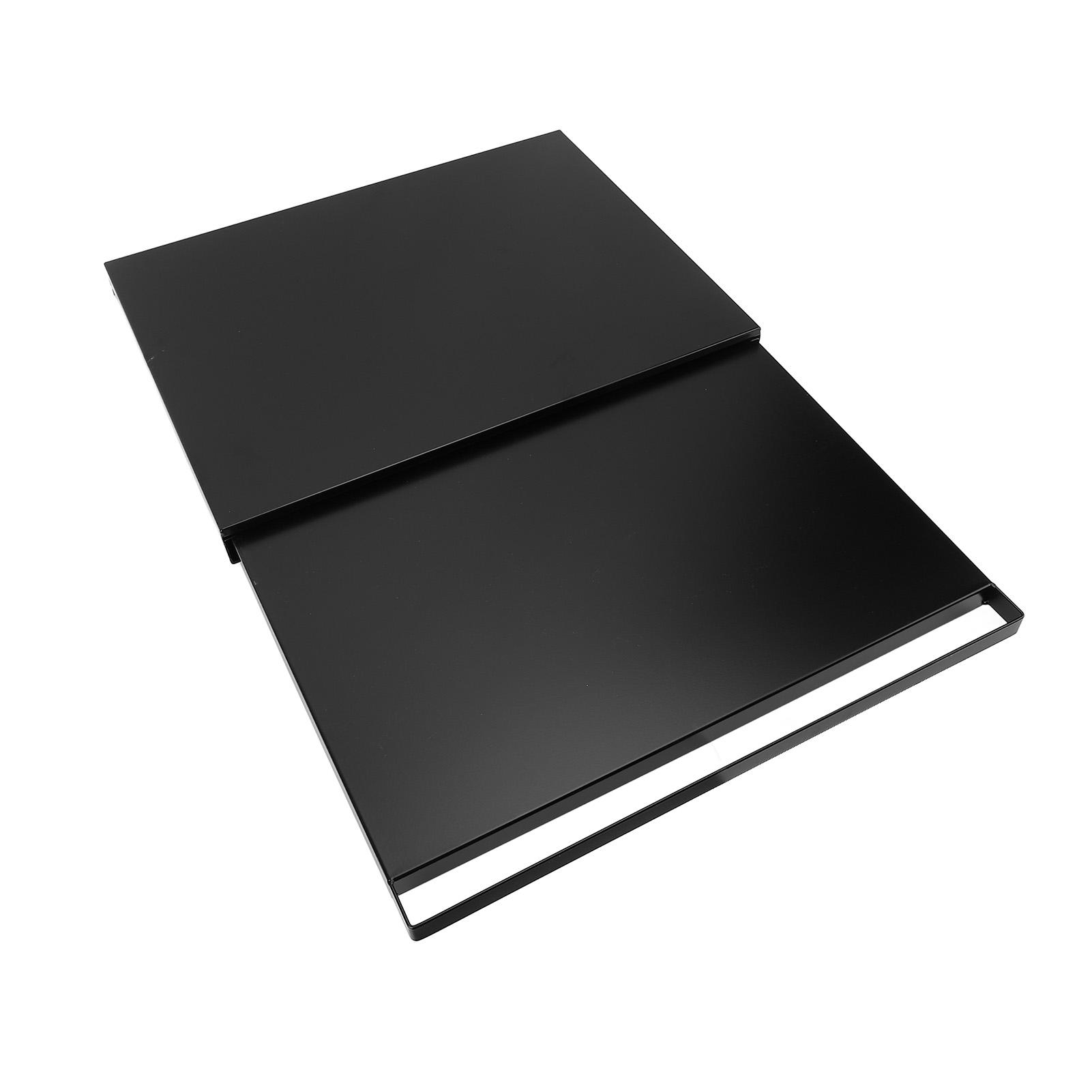 

Настольный выдвижной органайзер для хранения, выдвижной поднос для микроволновой печи, из углеродистой стали, полка-органайзер для кухонной техники чёрный