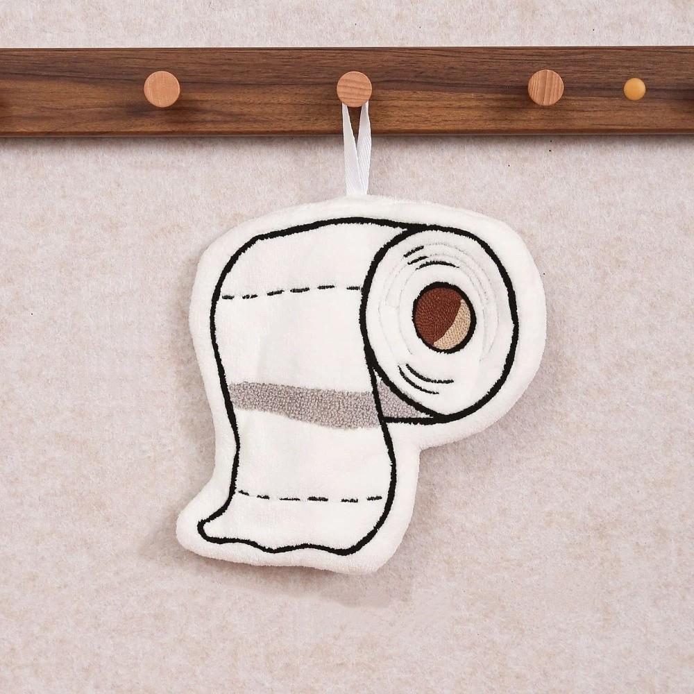 Super Absorbent Hanging Cleaning Cloth Soft Coral Fleece Towel Creative Dish Towel Bathroom Use