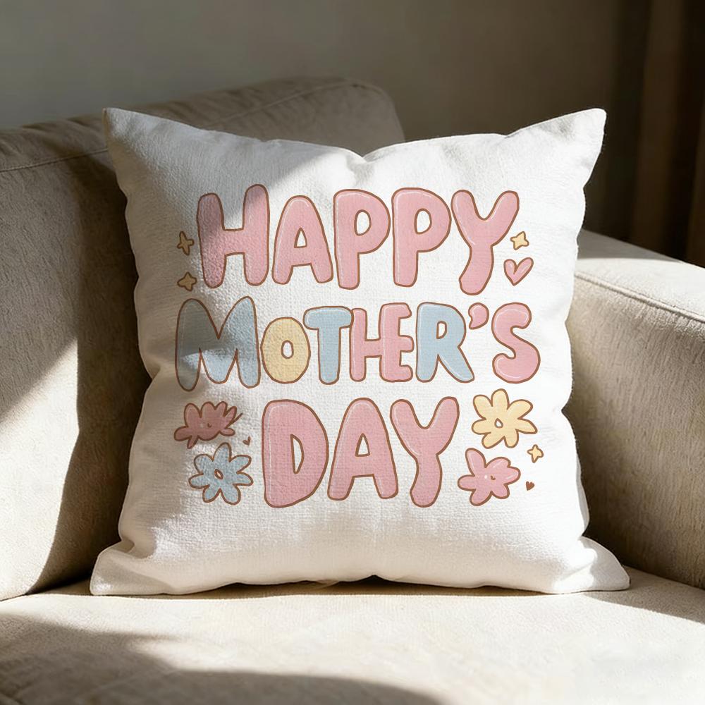 Mother's Day Pillow Case Pillowcase, Double-sided Printed, Sofa Cushion, Bedroom Headboard Pillow