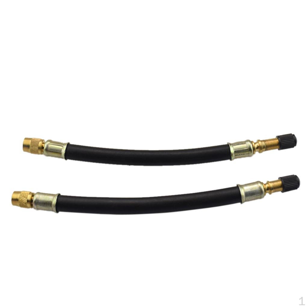 

Pair Tyre Valve Extension Wheel Truck Van Lorry Adapter 180mm with Cap