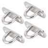 8pcs Strip Type Ceiling Hooks Enclosed Hook Wall Mount Hangers Pad Eye Plate  For Marine Boat
