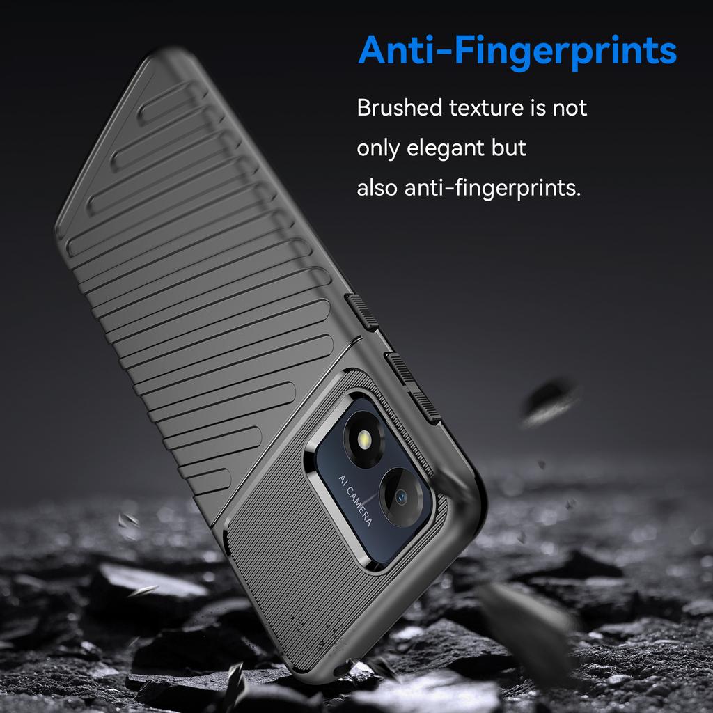 Drop-proof Mobile Phone Cover For Motorola Moto E13 4G,Thunder Series Anti-scratch Thickened TPU Phone Back Case