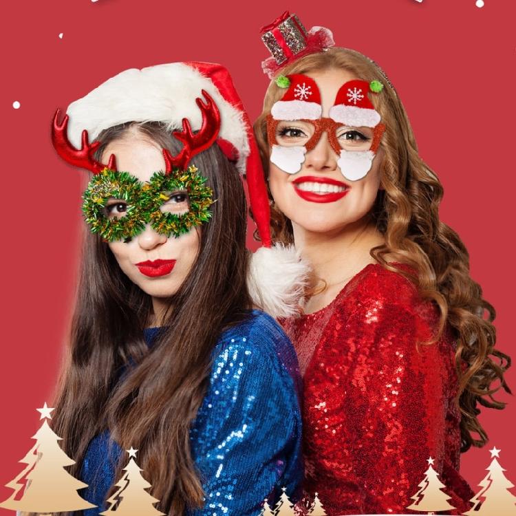 Reusable Plastic Glasses Holiday Celebration Eyewear For Costume Parties Group Photo Props