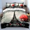 Eiffel Tower, red trees. Bedding sets Duvet cover sets Duvet covers Pillowcases(1* Duvet Cover 2* Pillowcases without duvet insert)