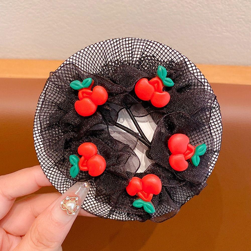 Flower Head Bands Ballet Hair Net Fashion Headwear Girl Bun Cover Snood Elastic Hair Net Children