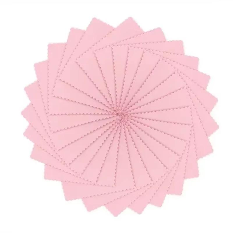 

50 ШТ. Гладкая безворсовая ткань для чистки линз очков, листы для полировки ювелирных изделий, золота, серебра, товары для дома, стекла, не оставляющие следов