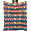 Pride Range Throw Blanket Multi-Purpose Soft Plush Plaid Luxury Throw Soft Blankets