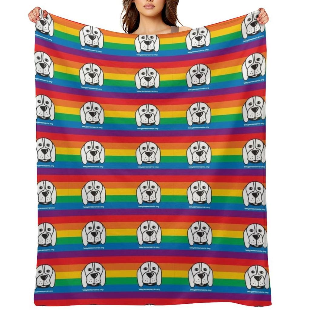 Pride Range Throw Blanket Multi-Purpose Soft Plush Plaid Luxury Throw Soft Blankets