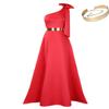 C8613 Elegant European and American Summer One-Shoulder Bow Long Evening Dress