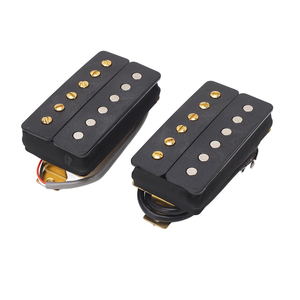 6 String Humbucking Pickup Double Coil Electric Guitar Bridge Pickup Set with Mounting Screws and Springs