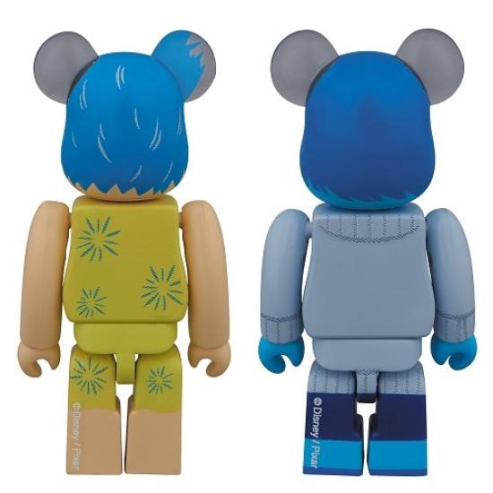 JOY SADNESS 2PACK ABS PVC painted trading action figure BE@RBRICK & "Inside Out" &