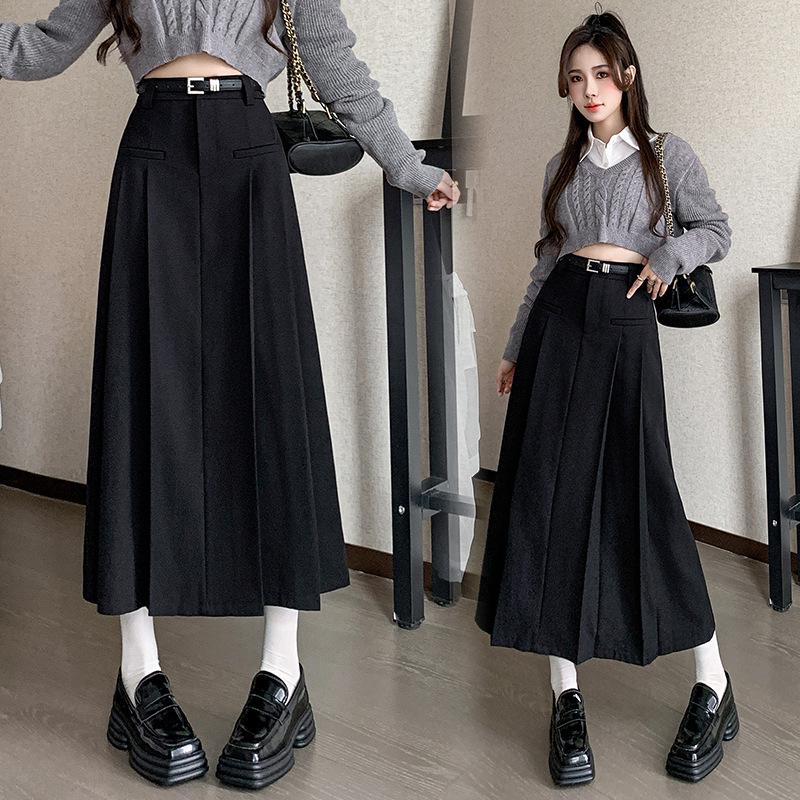 High-Waist Pleated Casual Skirt - Spring/Summer 2025 Collection