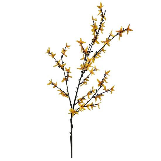45 Inch Artificial Forsythia Flower Branches Fake Spring Forsythia Stem Faux Winter Jasmine Branches for Vase Floral Arrangement Party Home Decoration