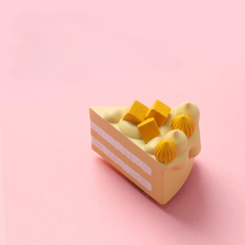 Früchtekuchen Kühlschrankaufkleber Simulation Lebensmittelspielzeug 3D Frucht Simulation Kuchen Kühlschrankdekoration Kreativer Magnetaufkleber