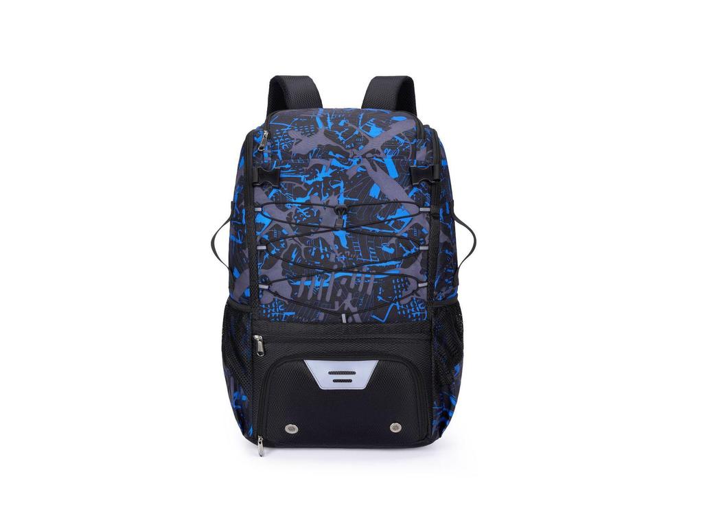 Floral Waterproof Nylon Sports Bag with Shoe Compartment for Rugby, Baseball, Hockey, and Handball