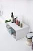 [Set of 2] Yamazaki Tower Kitchen Steel L-Shaped Rack, Large, White, 3791 | Kitchen Storage, L-Shaped Condiment Rack, Steel Shelf, Organization
